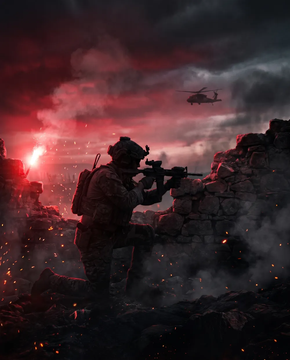 Holding the line at night